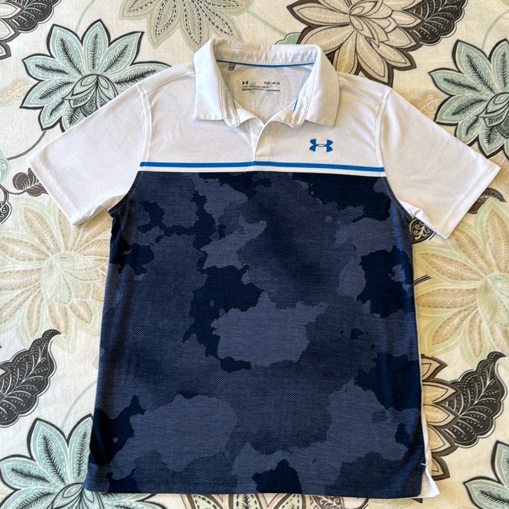 Youth large loose fit , Heat gear, boys, golf shirt from Under Armour